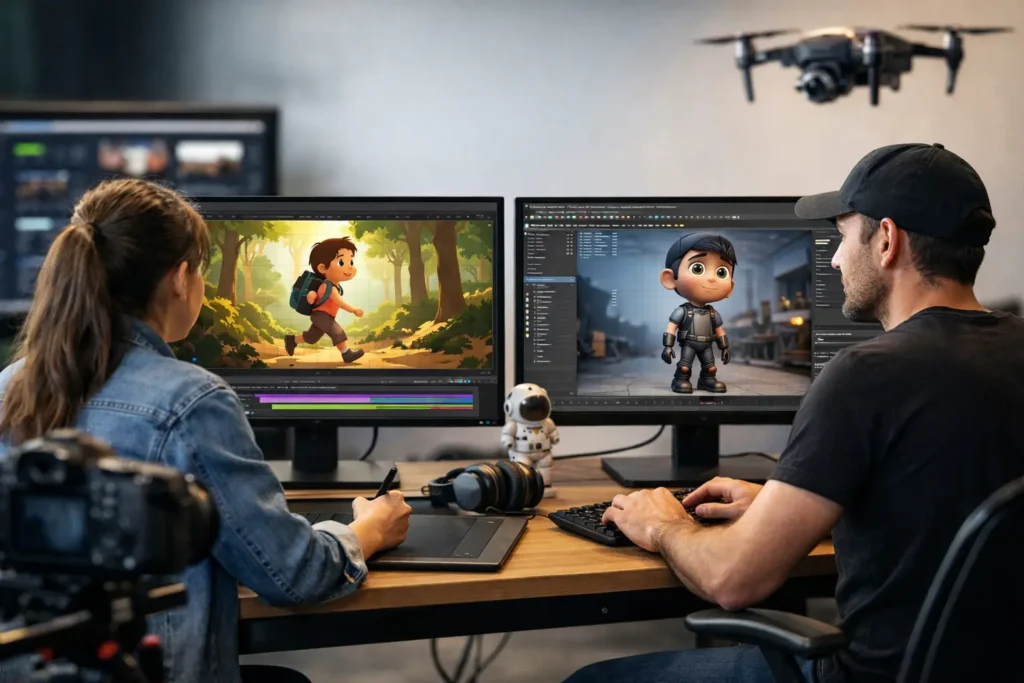 Animação 2D ou 3D: qual faz mais sentido?