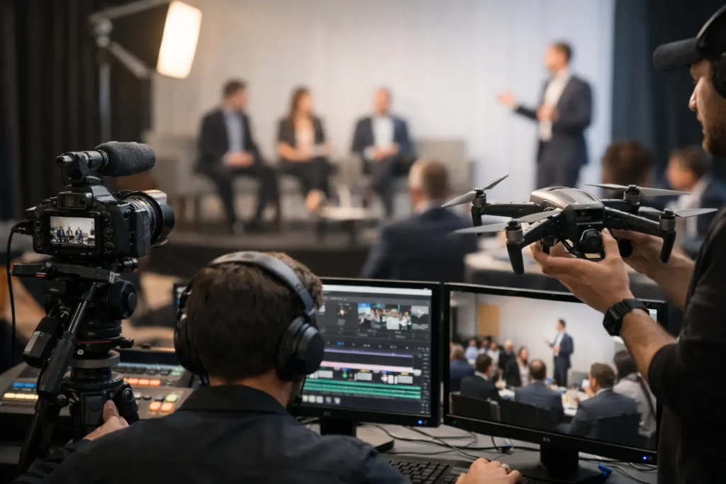 Captação de eventos corporativos sem improviso