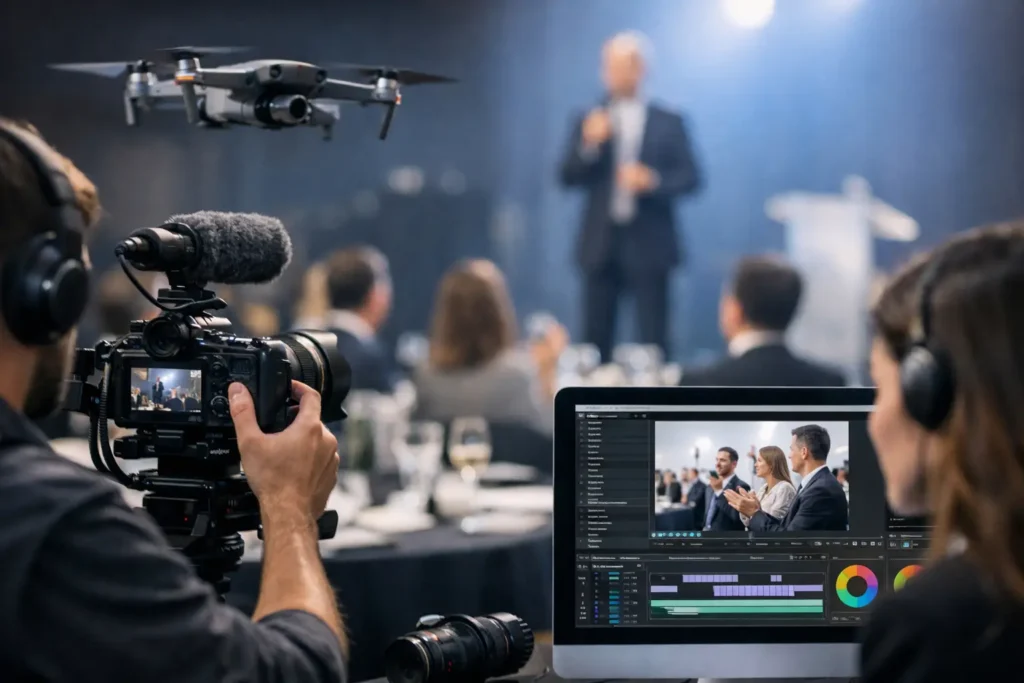 Filmagem de eventos corporativos bem feita