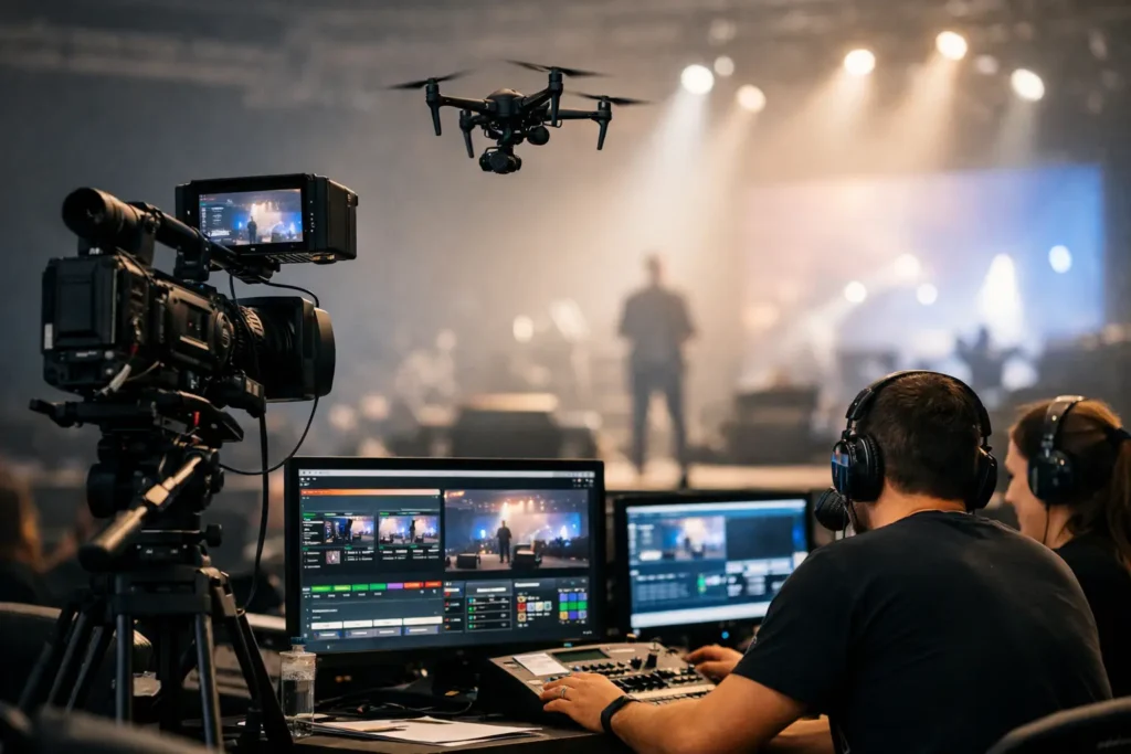 Transmissão ao vivo de eventos sem falhas