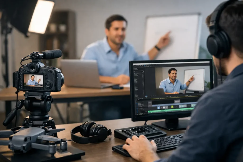 Como produzir videoaula profissional