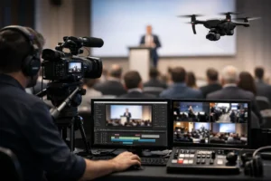 Captação audiovisual para congressos bem planejada