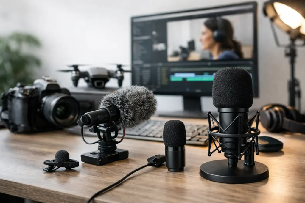 Review de microfones para videoaulas profissionais