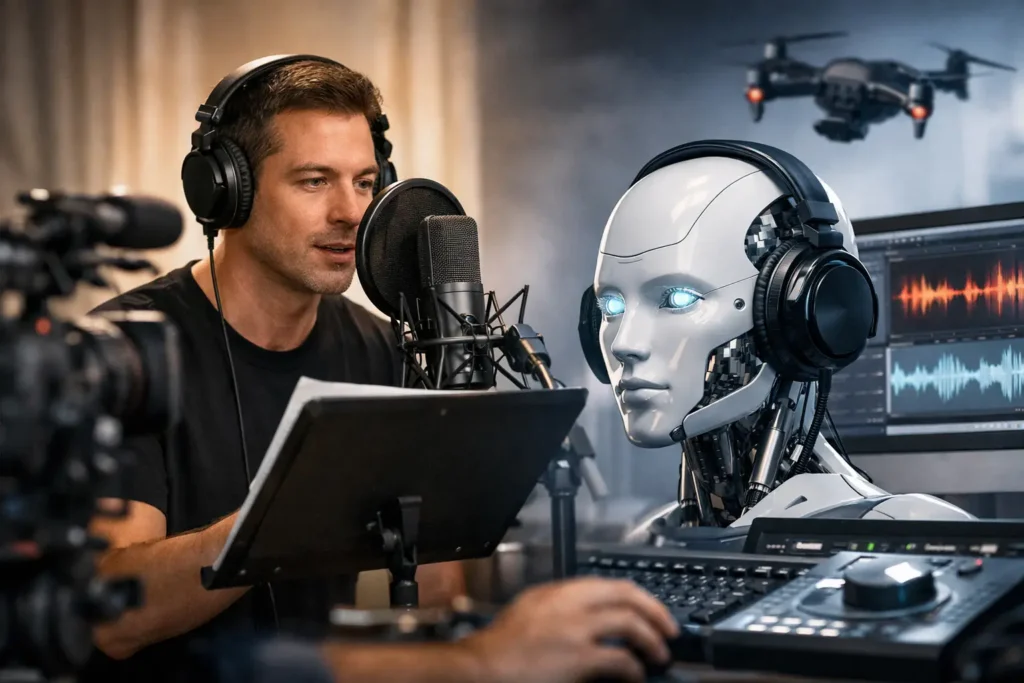 Locução profissional ou inteligência artificial?