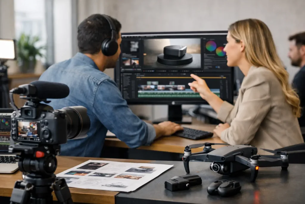 Planejamento audiovisual para lançar produtos