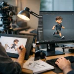 Qual é a diferença entre animação 2D e 3D?