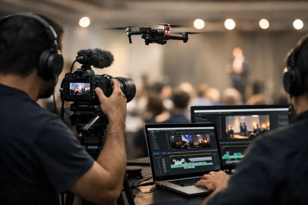 Cobertura audiovisual que gera valor ao evento