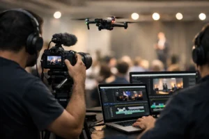 Cobertura audiovisual que gera valor ao evento