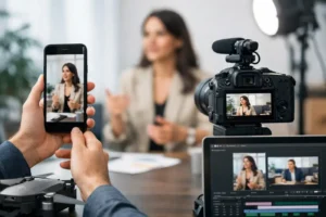 Vídeo vertical versus horizontal para empresas